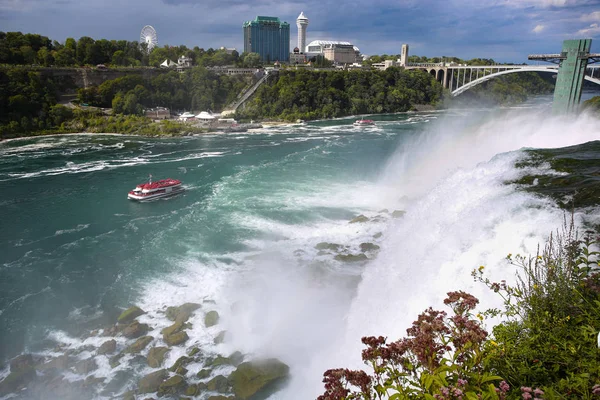 Niagara Amerika Birleşik Devletleri Kanada Arasında New York State Abd — Stok fotoğraf