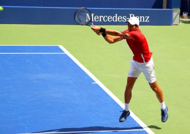 New York, Amerika Birleşik Devletleri - 25 Ağustos 2018: Atmosfer hakkında sırasında bize açık Şampiyonası çocuklar günü (Arthur Ashe çocukların günü) bize açık şampiyonu Novak Djokovic Stadı Louis Armstrong Flushing, New York, ABD