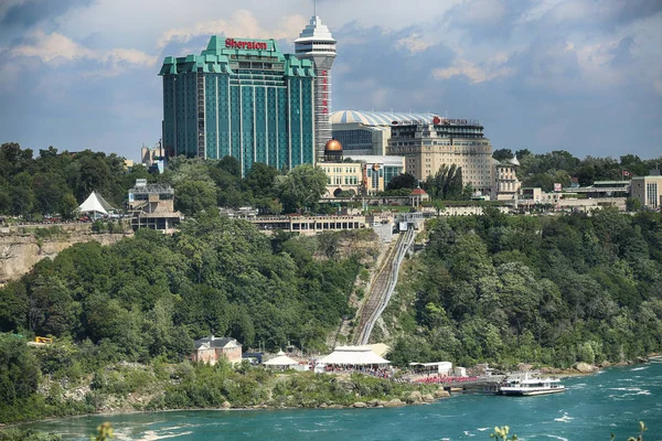 Niagara Falls Usa Augustus 2018 Witgeverfde Weergave Van Niagara Falls — Stockfoto