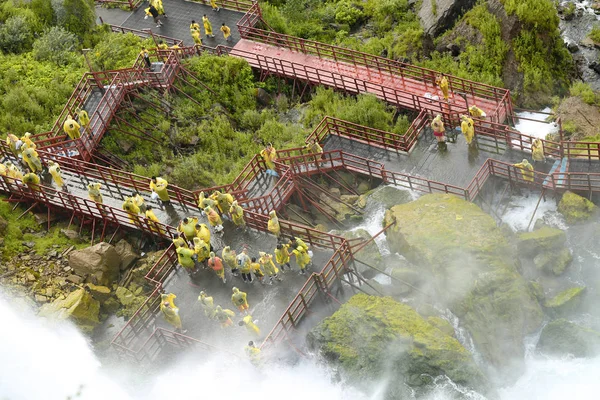 Niagara Falls Usa August 2018 Ein Holzsteg Führt Besucher Zum — Stockfoto