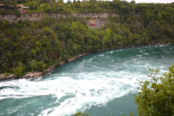 Niagara Falls Eua Agosto 2018 Aero Cable Car Suspenso Cabo — Fotografia de Stock