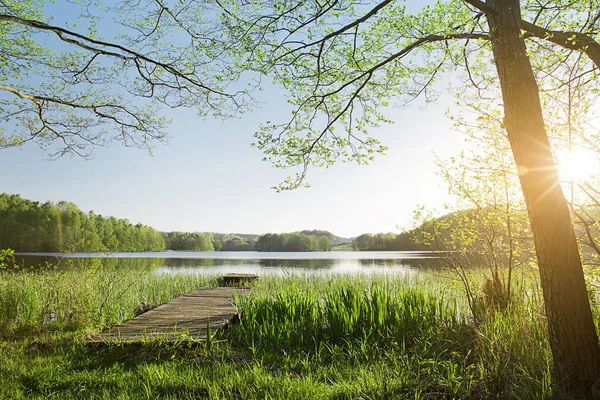 Alte Fischerbrücke See — Stockfoto