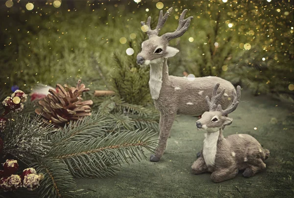 Фон Рождественским Декором — стоковое фото