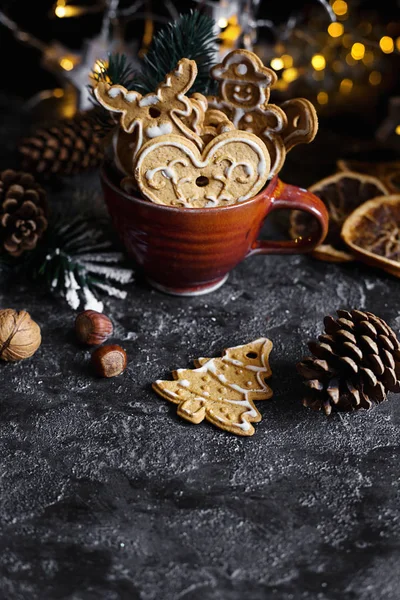 Weihnachten Lebkuchen Der Weihnachtszeit — Stockfoto