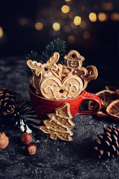 Weihnachten Lebkuchen Der Weihnachtszeit — Stockfoto