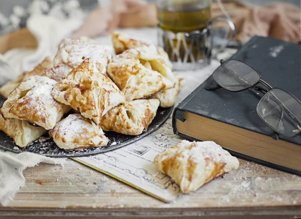 Zelfgemaakte Koekjes Met Appels — Stockfoto