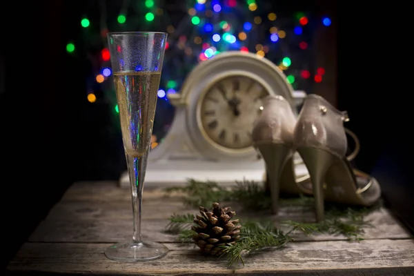 Новогоднее Шампанское — стоковое фото