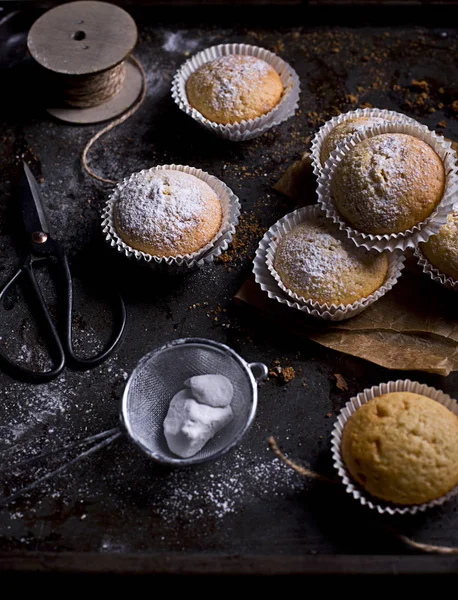 Sabor Bolo Baunilha Caseiro — Fotografia de Stock