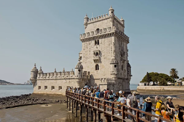 Lisbon Portugal Augustus 2017 Belem Toren Lissabon — Stockfoto