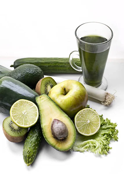 新鲜的绿色蔬菜, 健康的饮食理念 — 图库照片