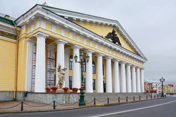 Санкт Петербург Вход Древнее Здание Горного Кадетского Корпуса Набережной Лейтенанта — стоковое фото