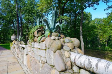 Peterhof, Peyzaj Park İskenderiye büyük taş ören köprü korkuluk