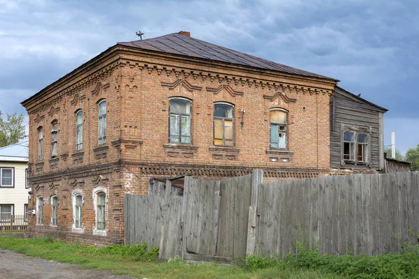 Biysk Old Apartment Building Serf Street Altai Region — стоковое фото