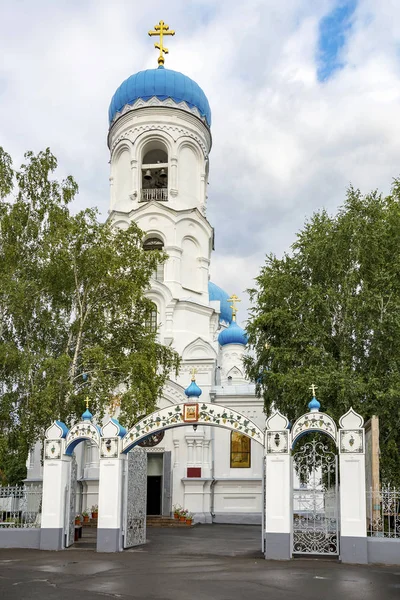 Biysk Antagandet Domkyrkan Jungfru Maria Stadens Historiska Centrum Staden Altai — Stockfoto