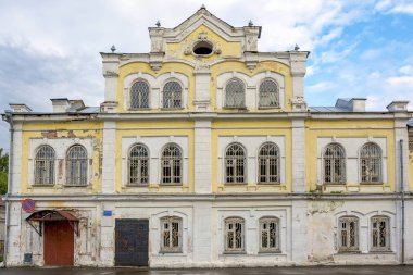 Biysk, binanın eski ticaret evin tüccarların Sychev, Altay Kray