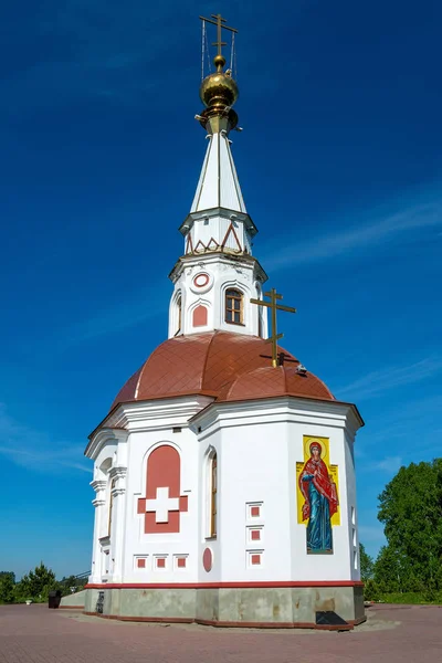 Mariinsk Cappella Ortodossa Del Grande Martire Anastasia Uzoreshitelnitsa Regione Kemerovo — Foto Stock