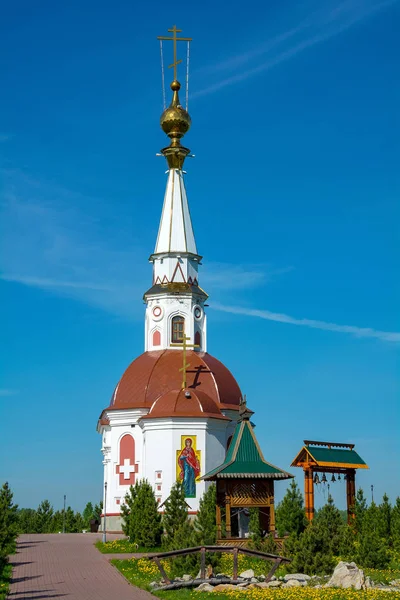 Mariinsk Capilla Ortodoxa Del Gran Mártir Anastasia Uzoreshitelnitsa Región Kemerovo —  Fotos de Stock