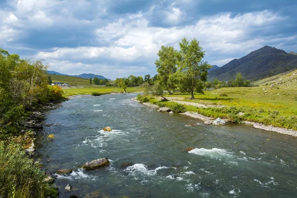 Río Ursul en las montañas de Altai , — Foto de Stock
