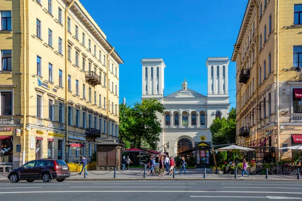 San Petersburgo Rusia Agosto 2019 Iglesia Luterana San Pedro San — Foto de Stock