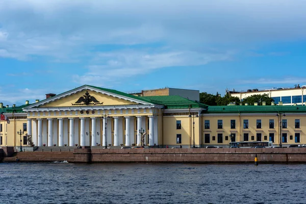 Petrohrad Rusko Srpna 2019 Historická Budova Horského Kadetského Sboru Nábřeží — Stock fotografie