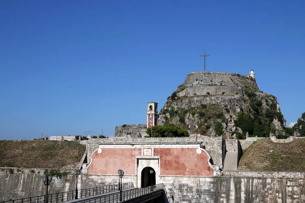 Oude Ingang Van Het Fort Corfu Griekenland — Stockfoto