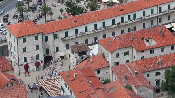 Orașul Vechi Kotor Muntenegru — Videoclip de stoc