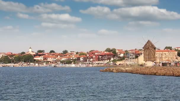 Old Town Nessebar Cityscape Bulgaria — Stock Video