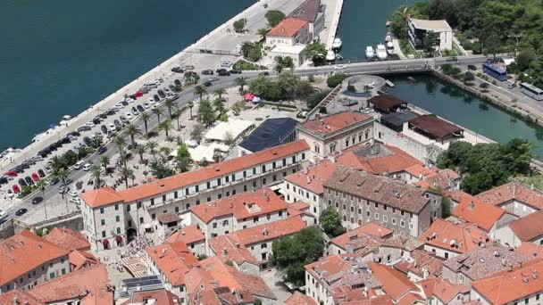 Παλιά Πόλη Κοτόρ Μαυροβούνιο — Αρχείο Βίντεο