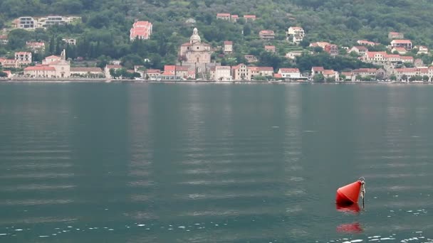 Cidade Prcanj Kotor Bay Montenegro — Vídeo de Stock