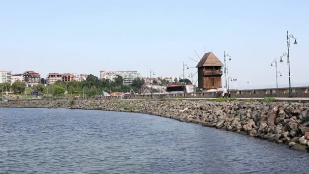 old wooden windmill Nessebar Bulgaria
