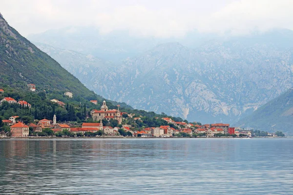 Prcanj Dorf Bucht Von Kotor Montenegro — Stockfoto