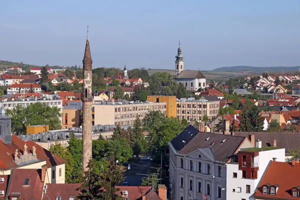 Minaret Kościoły Miasta Eger Węgry — Zdjęcie stockowe