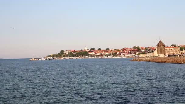 Casco Antiguo Nessebar Paisaje Urbano Bulgaria — Vídeos de Stock