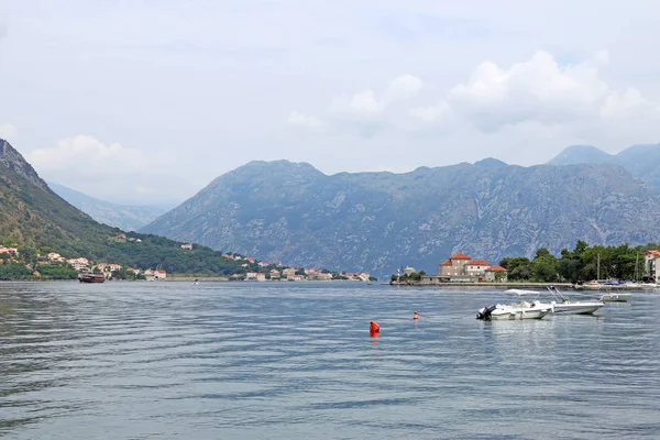 Bahía Kotor Mar Montañas Paisaje Montenegro — Foto de Stock