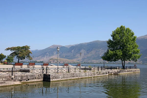 Lago Ioannina Montaña Epiro Grecia — Foto de Stock