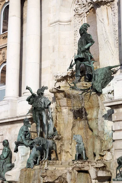Fontana Mattia Castello Reale Buda Ungheria — Foto Stock