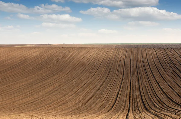 plowed field farmland landscape agriculture