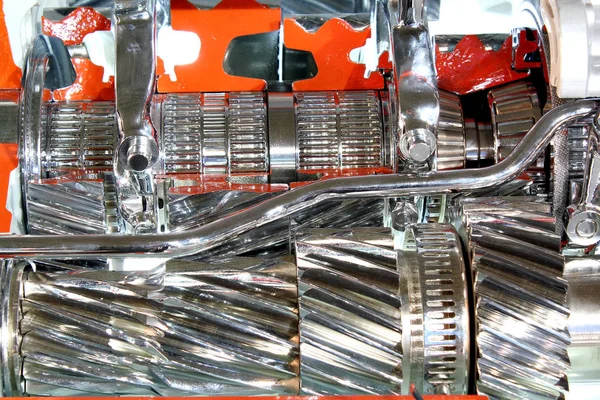 Vrachtwagen Versnellingsbak Automatische Schakeling Detail — Stockfoto