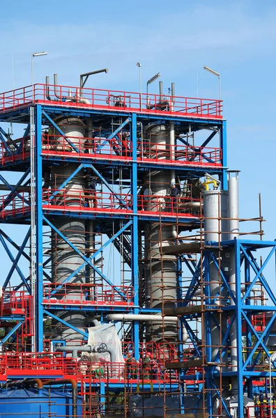 Refinery Petrochemical Plant Construction Site Industry — Stock Photo, Image