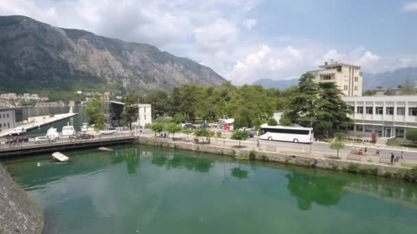 Которский Городской Пейзаж Черногории — стоковое видео