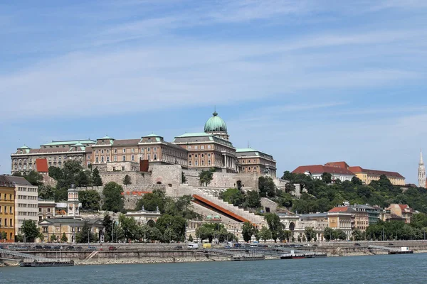 Château Royal Sur Colline Budapest Paysage Urbain Hongrie — Photo