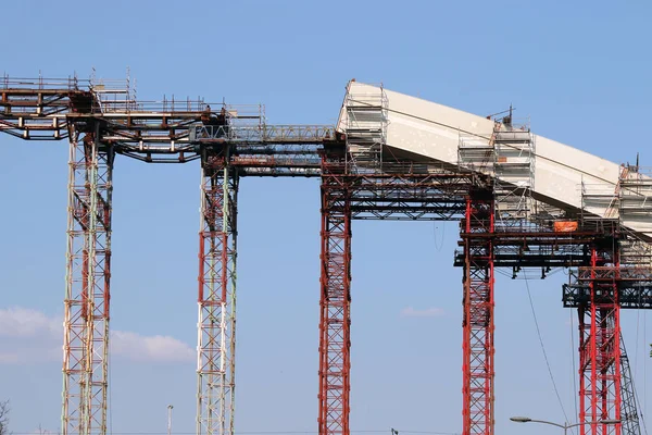 New bridge arc construction site industry — Stock Photo, Image