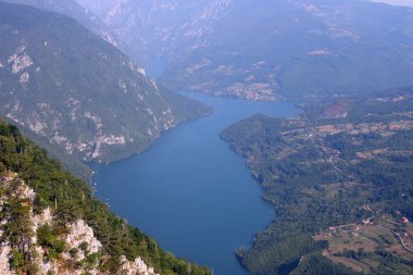 bakış açısı Banjska stena Tara dağ Sırbistan yaz aylarında 