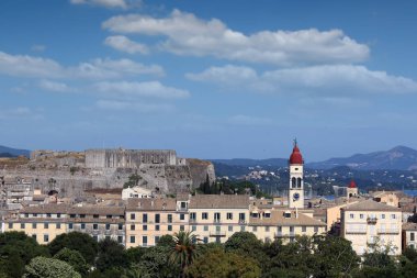 Yeni kale Corfu şehir cityscape Yunanistan