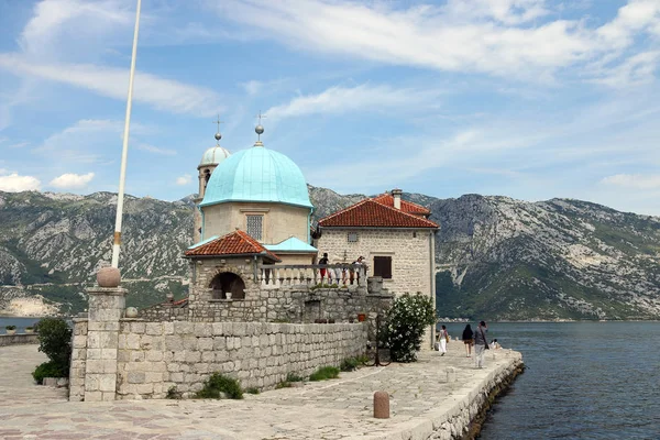Monasterio Nuestra Señora de las Rocas Perast Montenegro — Foto de Stock