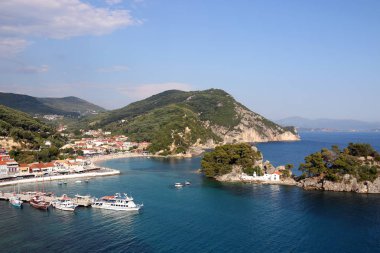 Parga Yunanistan yaz manzara