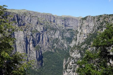 Vikos gorge peyzaj Zagoria Epirus Yunanistan 