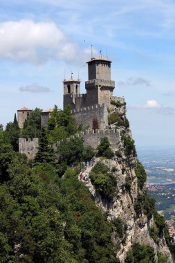 San Marino kale Guiata manzara İtalya