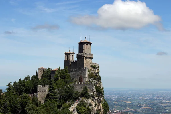 Fortaleza de San Marino Guiata hito Italia — Foto de Stock