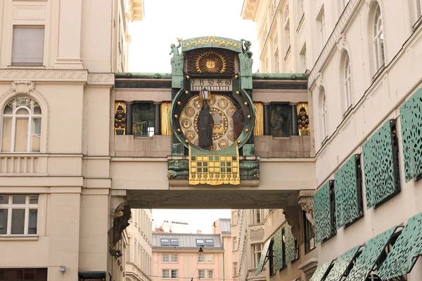 Relógio Âncora Hoher Markt Viena Áustria — Fotografia de Stock